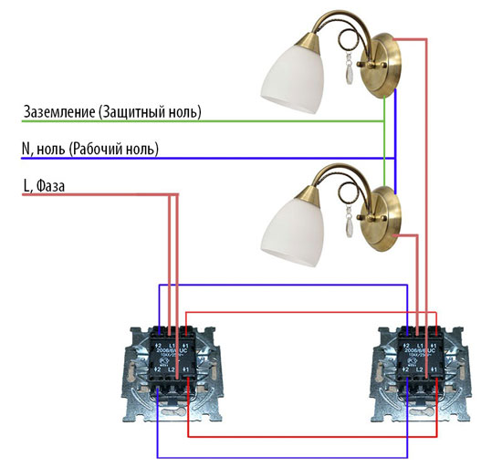 Cum să conectați un comutator de benzi de lumină: Diagrame de control al iluminatului pentru două, trei și mai multe locuri