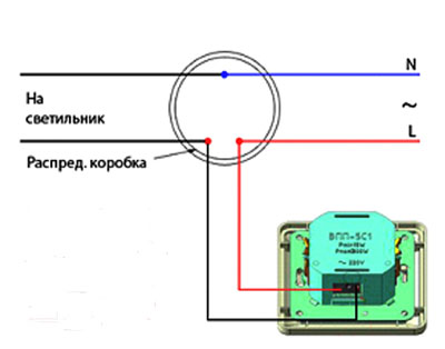 Diagrama de conectare a unui întrerupător cu un variator. 