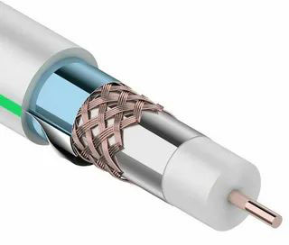 Structure of coaxial cable. 